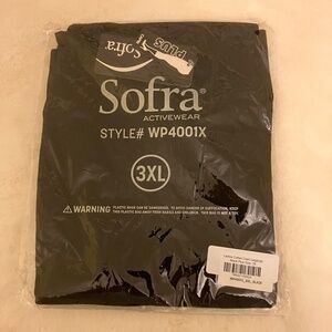 NWT - Sofra Activewear Ladies Cotton Capri Leggings Black - Plus Size 3XL